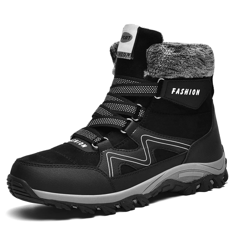 Winter Men's High Top Snow Boots with Thick Fleece for Warmth Waterproof Outdoor Hiking Boots Non-slip Unisex Casual Work Boots
Winter Men's High Top Snow Boots with Thick Fleece for Warmth Waterproof Outdoor Hiking Boots Non-slip Unisex Casual Work Boots