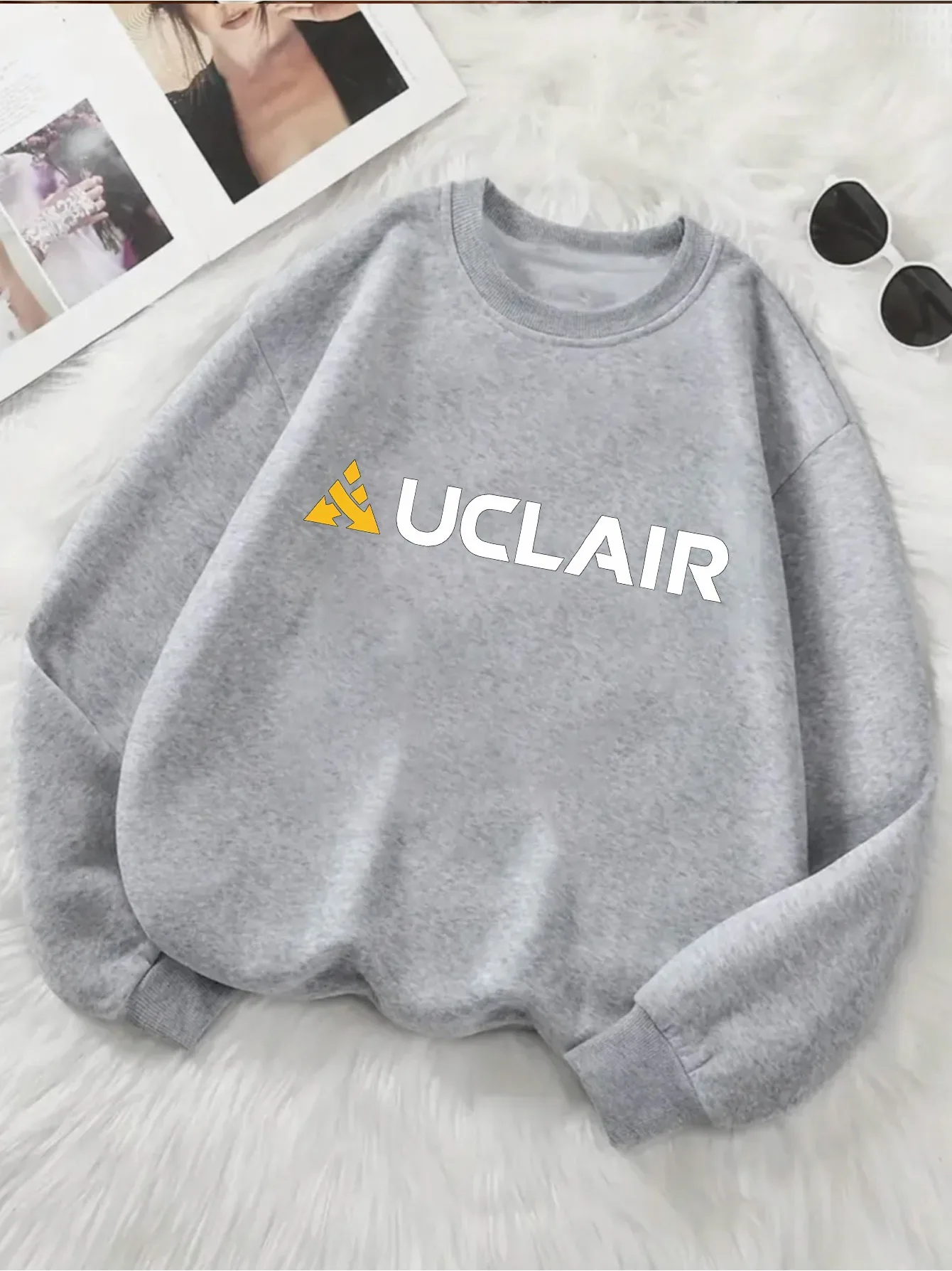 1 шт., праздничная элегантная женская одежда, толстовка с рисунком UCLAIRP, пуловер с длинными рукавами, трикотажная ткань, модная спортивная одежда с круглым вырезом
1 шт., праздничная элегантная женская одежда, толстовка с рисунком UCLAIRP, пуловер с длинными рукавами, трикотажная ткань, модная спортивная одежда с круглым вырезом