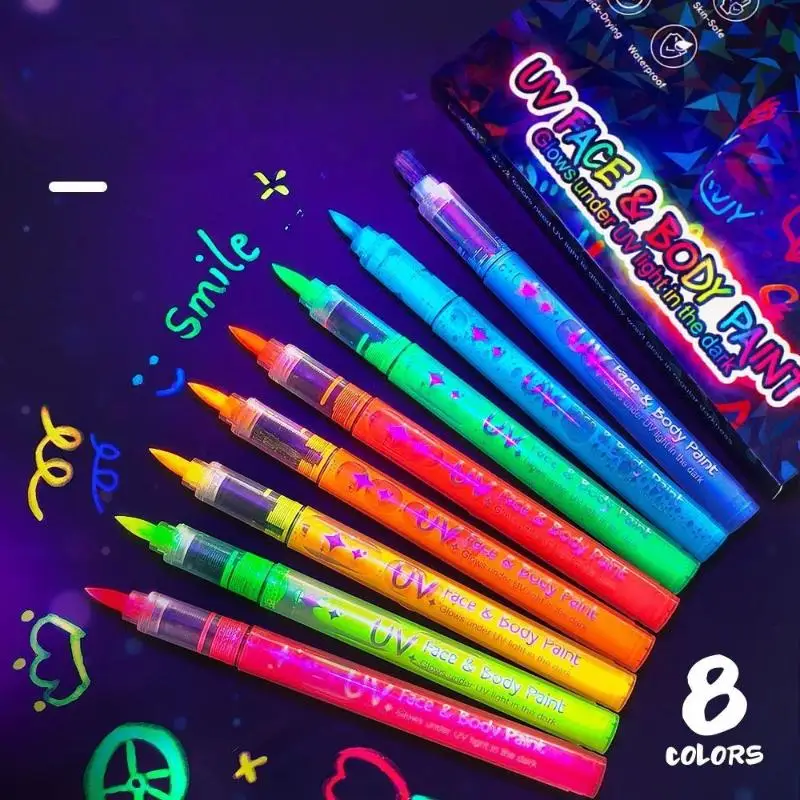 Новые флуоресцентные маркеры 1/8cs для творчества детей и студентов, цветные светящиеся ручки для рисования на лице
Новые флуоресцентные маркеры 1/8cs для творчества детей и студентов, цветные светящиеся ручки для рисования на лице