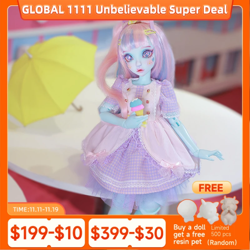 Almond BJD Doll 1/4 Shuga Fairy Resin 38.5cm Artist Hand Made Face Up Mint Skin Color Fullset Dolls
Almond BJD Doll 1/4 Shuga Fairy Resin 38.5cm Artist Hand Made Face Up Mint Skin Color Fullset Dolls