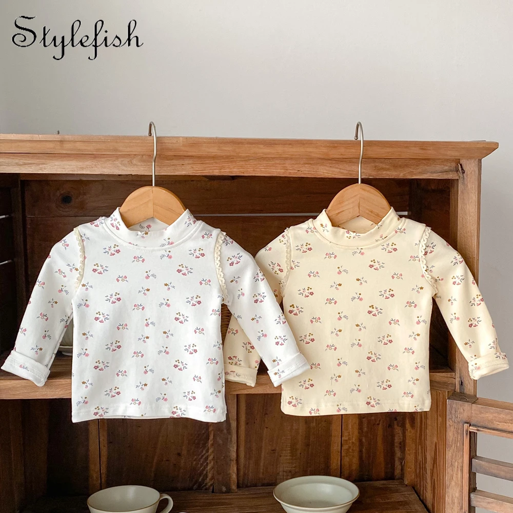 Autumn new style 0-3 years old baby clothing baby girl pullover bottom shirt all-match floral half high collar bottom shirt
Autumn new style 0-3 years old baby clothing baby girl pullover bottom shirt all-match floral half high collar bottom shirt