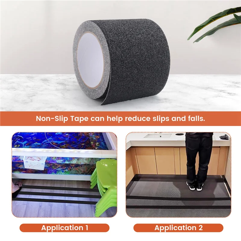 Emption!Non-Slip Stair Tape - Indoor & Outdoor Waterproof Safety Steps,80 Grit, Black,5M
Emption!Non-Slip Stair Tape - Indoor & Outdoor Waterproof Safety Steps,80 Grit, Black,5M