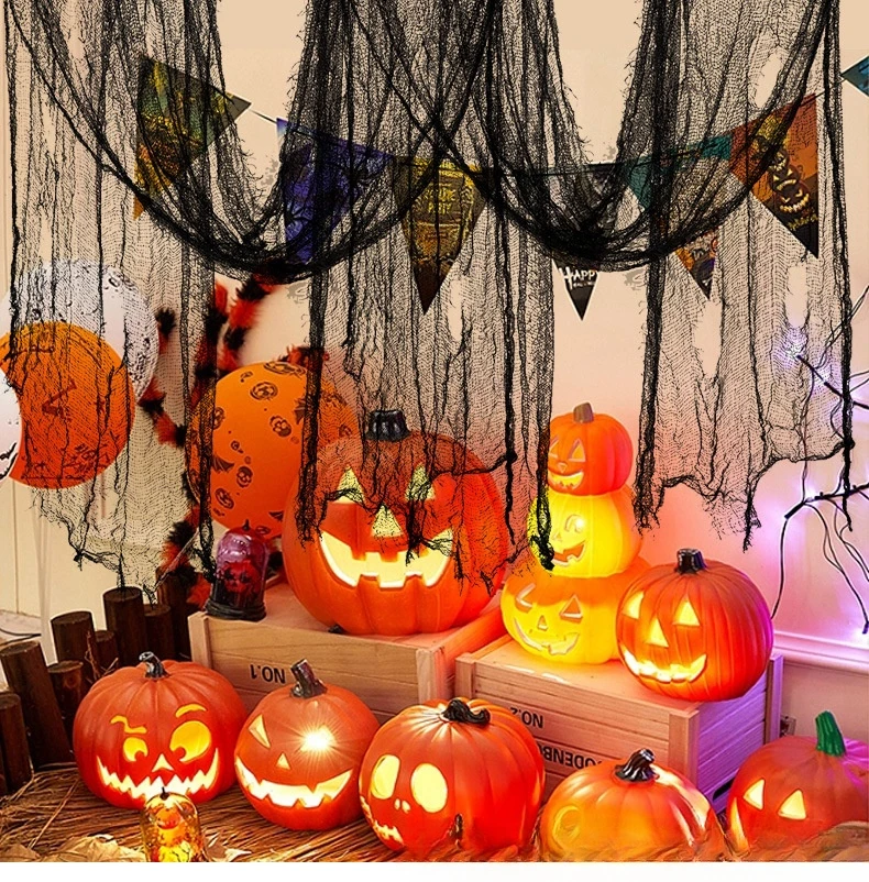Horror Halloween Decoration Black Gauze Spider Web Scary Haunted Houses Home Decor Terror Scene Props Halloween Party Decoration
Horror Halloween Decoration Black Gauze Spider Web Scary Haunted Houses Home Decor Terror Scene Props Halloween Party Decoration