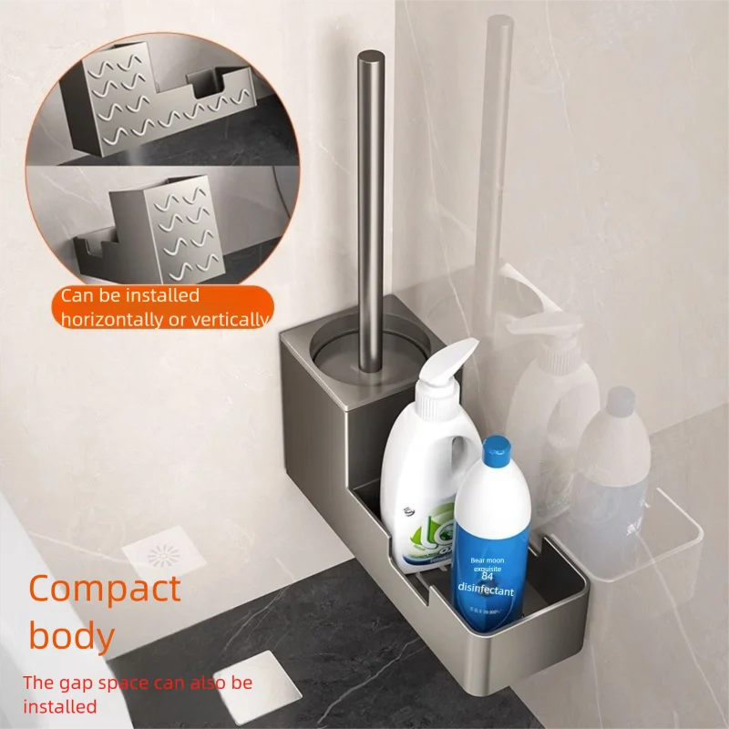 No Drill Toilet Brush Holder Wall Mount, Easy Clean Bathroom Storage Shelf, No Dead End, Keeps Area Hygienic & Organized
No Drill Toilet Brush Holder Wall Mount, Easy Clean Bathroom Storage Shelf, No Dead End, Keeps Area Hygienic & Organized