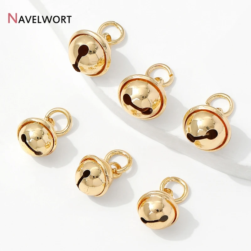 14K Gold Plated Brass Metal Small Jingle Bells Charms Pendants,For DIY Bracelet Necklace Making Accessories,Jewelry Materials
14K Gold Plated Brass Metal Small Jingle Bells Charms Pendants,For DIY Bracelet Necklace Making Accessories,Jewelry Materials