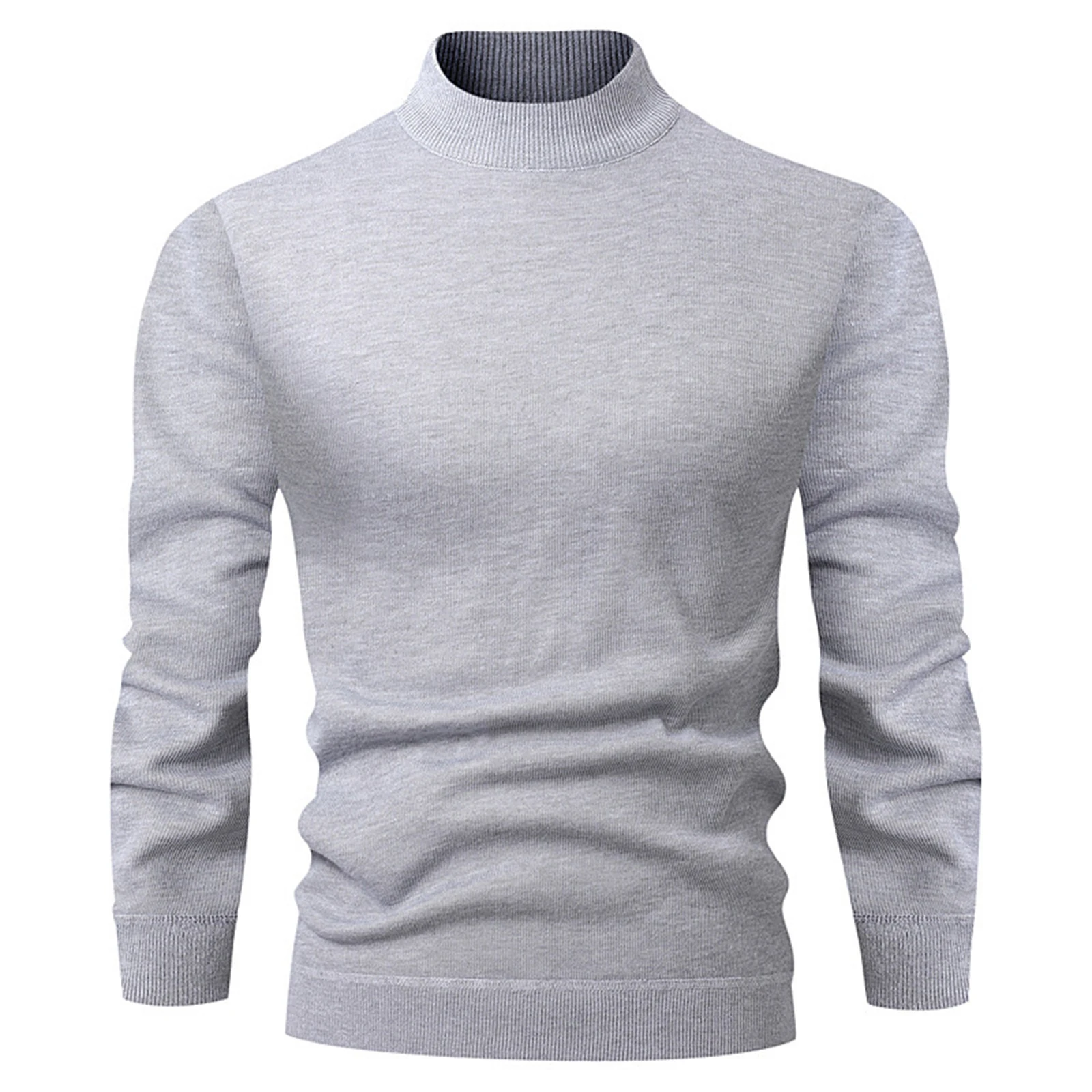 Turtleneck Sweater Men'S Half Solid Color Simple Skin-Friendly Top High Elastic Basic Style Autumn Winter All-Match Daily Wear
Turtleneck Sweater Men'S Half Solid Color Simple Skin-Friendly Top High Elastic Basic Style Autumn Winter All-Match Daily Wear