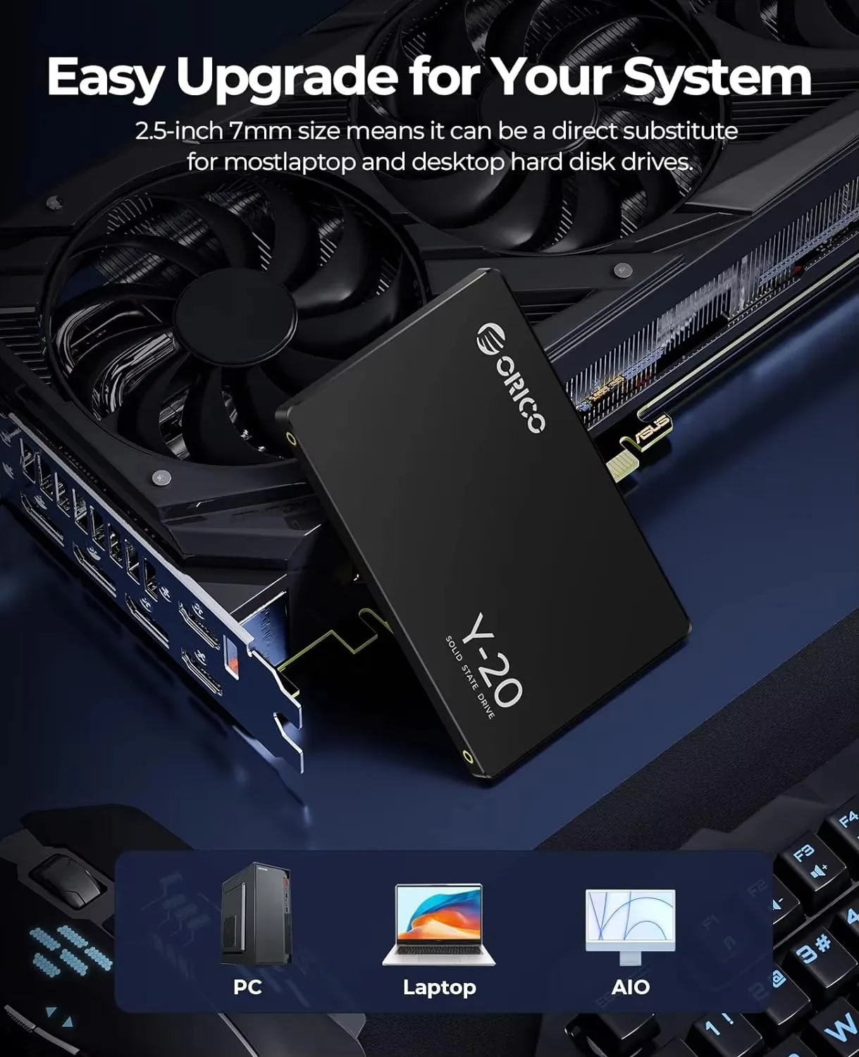 ORICO 1 ТБ SATA SSD 2,5-дюймовый внутренний твердотельный накопитель до 500 МБ/с SATA III 6 Гбит/с Настольный ноутбук NAS DIY Внешний накопитель Y20
ORICO 1 ТБ SATA SSD 2,5-дюймовый внутренний твердотельный накопитель до 500 МБ/с SATA III 6 Гбит/с Настольный ноутбук NAS DIY Внешний накопитель Y20