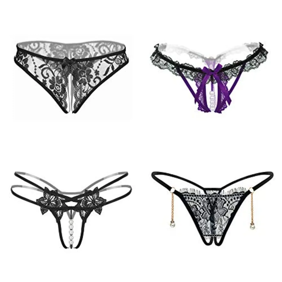 Jelove Women Sexy Panties Floral Lace Briefs Thongs Underwear Pack of 4
Jelove Women Sexy Panties Floral Lace Briefs Thongs Underwear Pack of 4