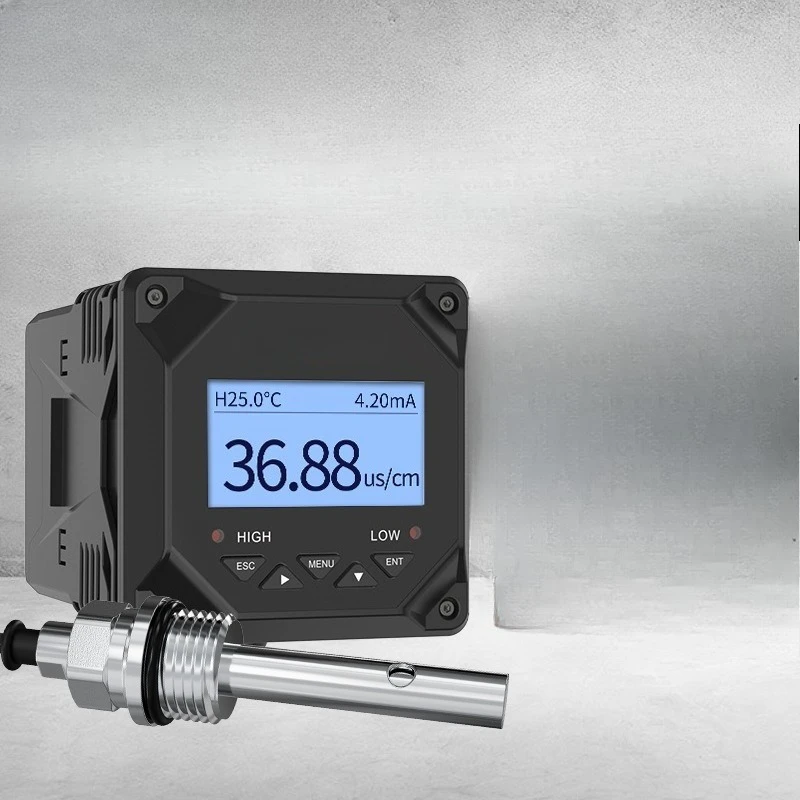 Online conductivity meter probe pure water sewage resistivity sensor electrode high precision conductivity
Online conductivity meter probe pure water sewage resistivity sensor electrode high precision conductivity