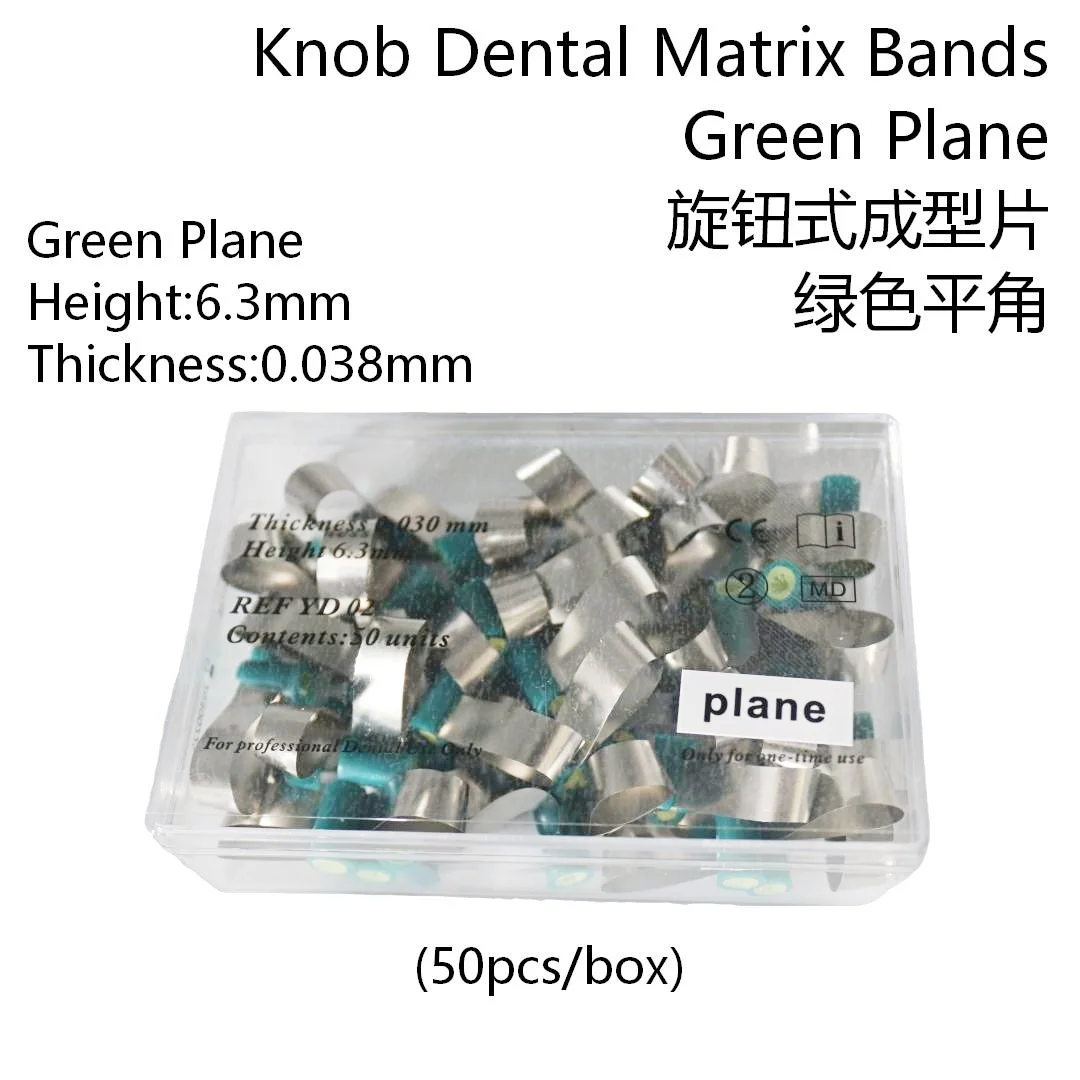50Pcs /Box Double-Side Contoured Dental Knob Matrix Bands Stainless Steel Matrix Anatomically Shaped Matrix Bands for Dentistry
50Pcs /Box Double-Side Contoured Dental Knob Matrix Bands Stainless Steel Matrix Anatomically Shaped Matrix Bands for Dentistry
