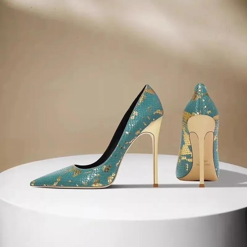 Women Pumps Temperament Pointed High Heele Single Shoes French Snake Pattern Stiletto Heels Shoes Sexy Banquet Party Dress Pumps
Women Pumps Temperament Pointed High Heele Single Shoes French Snake Pattern Stiletto Heels Shoes Sexy Banquet Party Dress Pumps