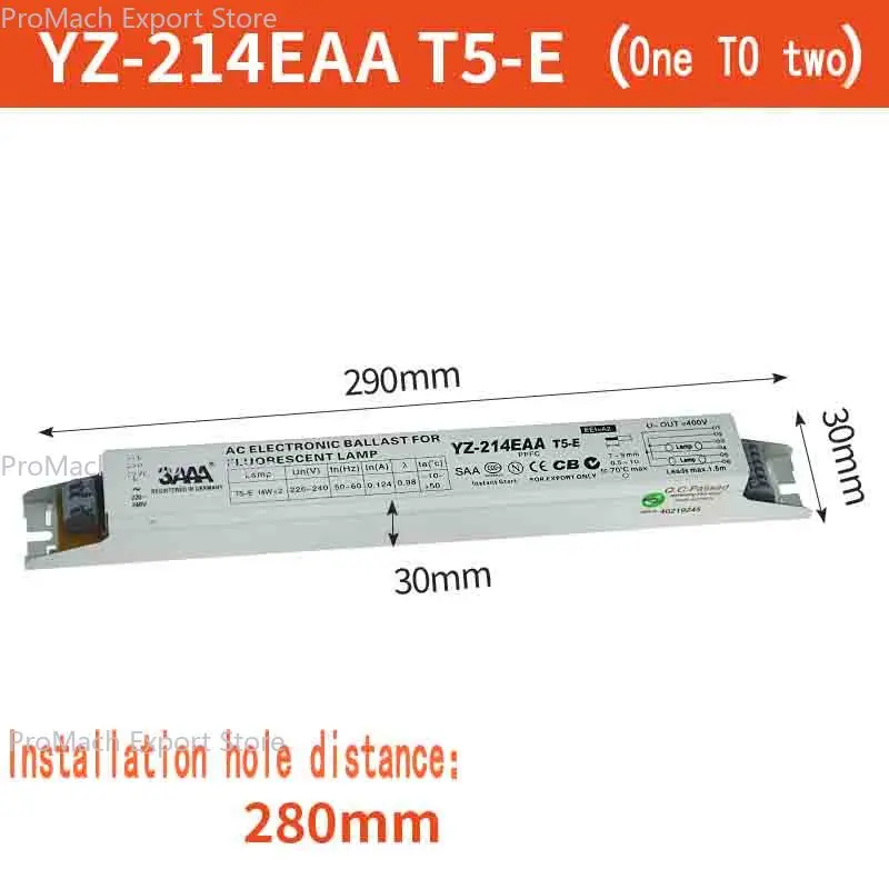 3AAA YZ-214EAA T5-E 2x14W 220V AC Electronic Ballast for Fluorecent Lamp and Emergency Lighting Control System
3AAA YZ-214EAA T5-E 2x14W 220V AC Electronic Ballast for Fluorecent Lamp and Emergency Lighting Control System