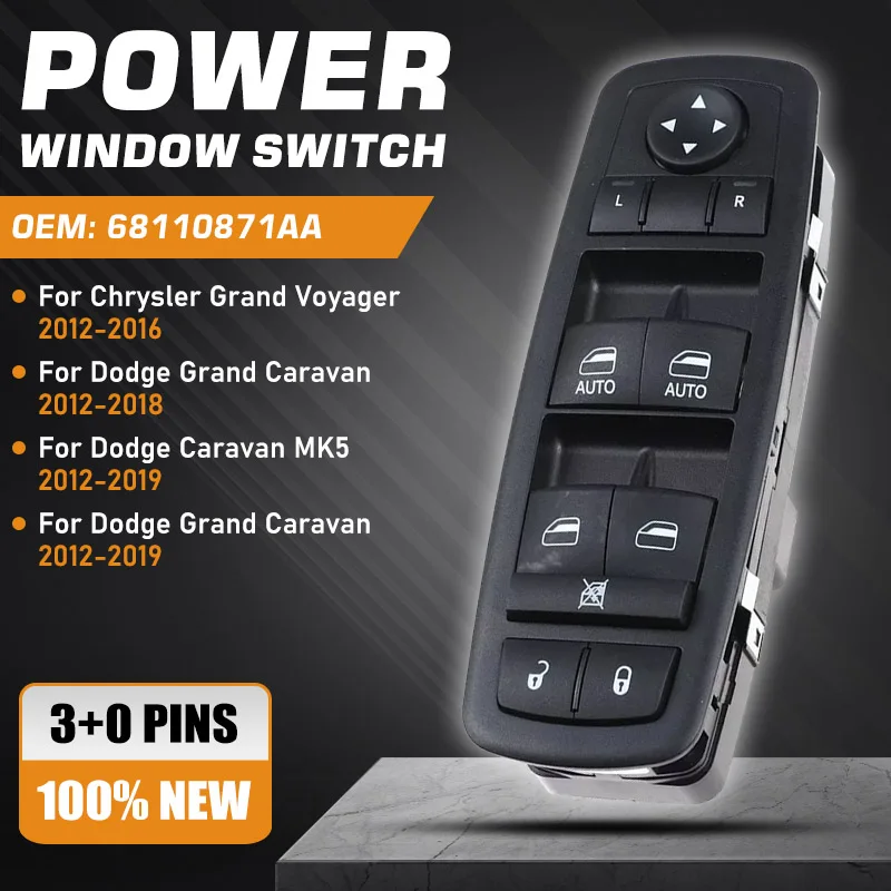 Главный выключатель электрического окна для Chrysler Town & Country Chrysler Grand Voyager 2012-2016 Dodge Grand Caravan 2012-2019
Главный выключатель электрического окна для Chrysler Town & Country Chrysler Grand Voyager 2012-2016 Dodge Grand Caravan 2012-2019