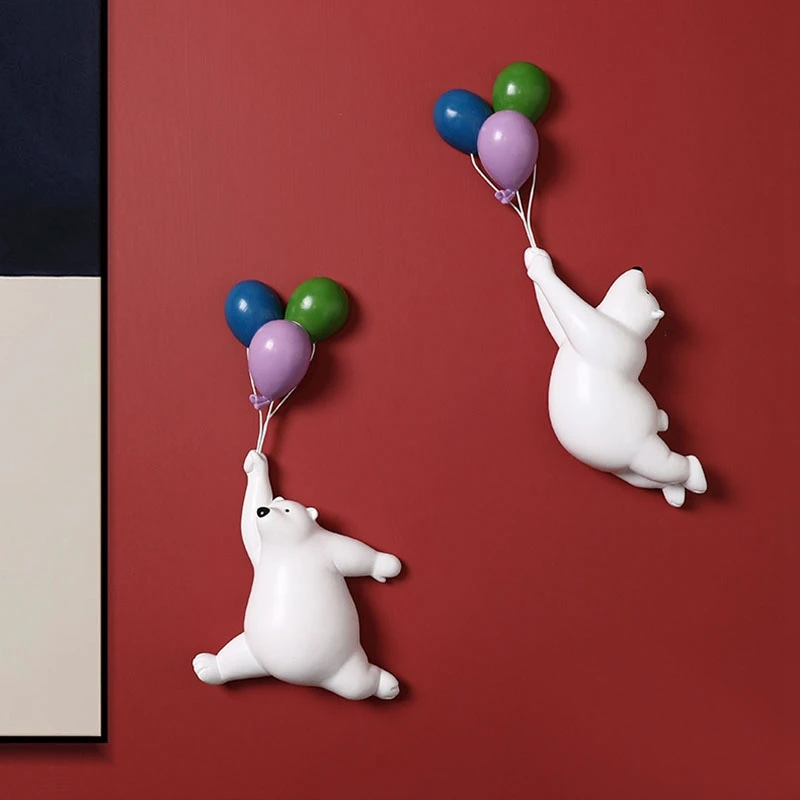 Creative Balloon Bear Statue Resin Figurines For Interior Nordic Home Decoration Wall Mount Modern Room Decoration
Creative Balloon Bear Statue Resin Figurines For Interior Nordic Home Decoration Wall Mount Modern Room Decoration