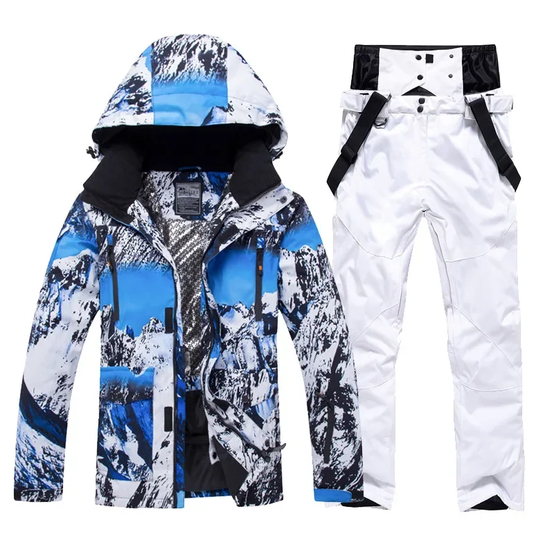 Ski suit set for men and women with cotton waterproof breathable wear-resistant and warm ski clothes and pants
Ski suit set for men and women with cotton waterproof breathable wear-resistant and warm ski clothes and pants