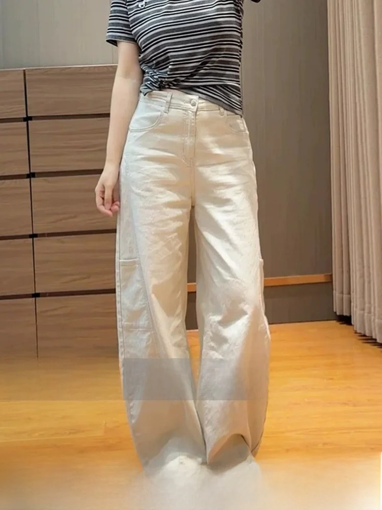 High Waist Wide Leg Casual Pants Women's Pear Shape Slimming Loose Knife Straight Tube Trousers Commute Style Pure Color
High Waist Wide Leg Casual Pants Women's Pear Shape Slimming Loose Knife Straight Tube Trousers Commute Style Pure Color