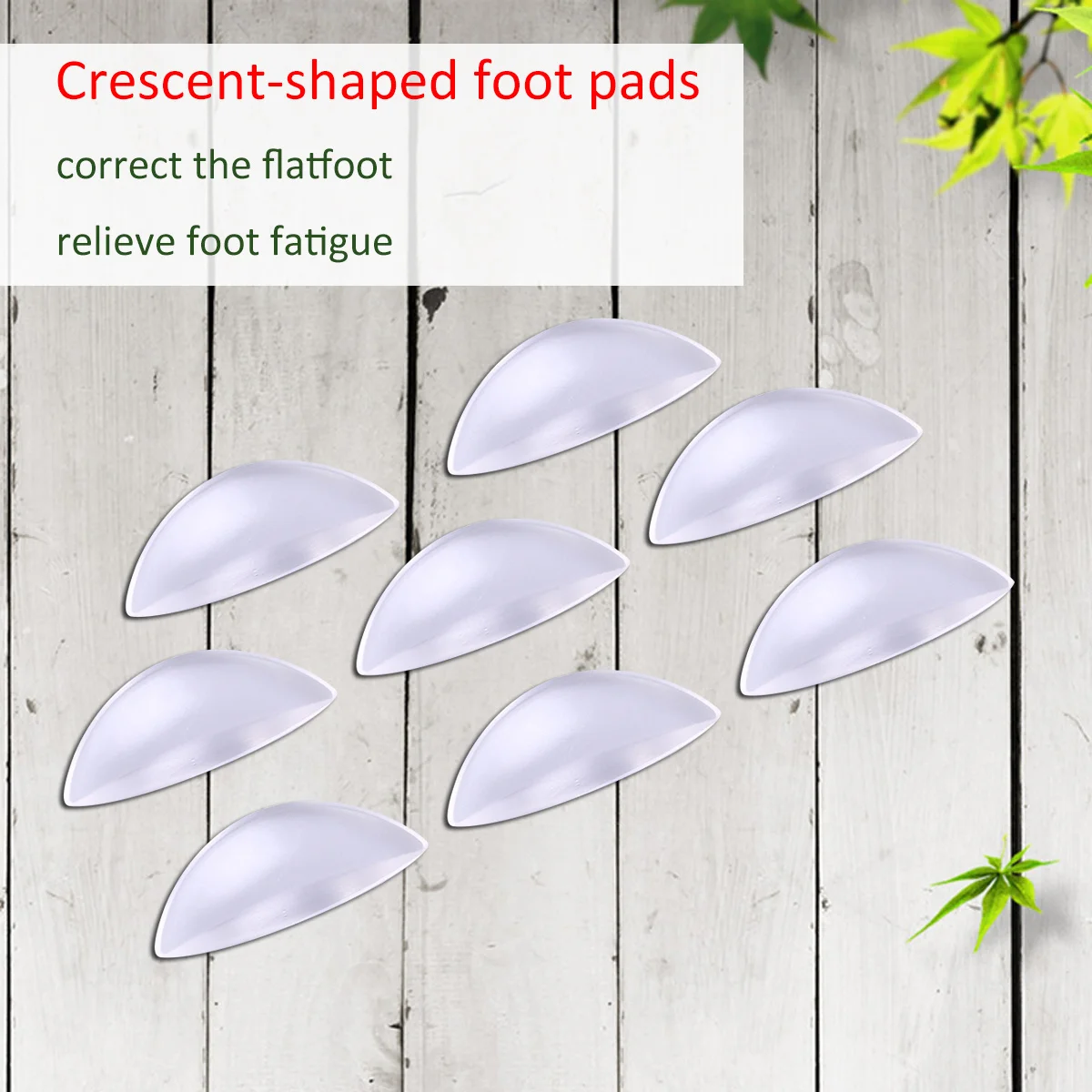 4Pairs Transparent Silicone Gel Insoles Flat Feet Arch Support Soft Flexible Advance Cushioning 35x18cm Adhesive Arch Support
4Pairs Transparent Silicone Gel Insoles Flat Feet Arch Support Soft Flexible Advance Cushioning 35x18cm Adhesive Arch Support