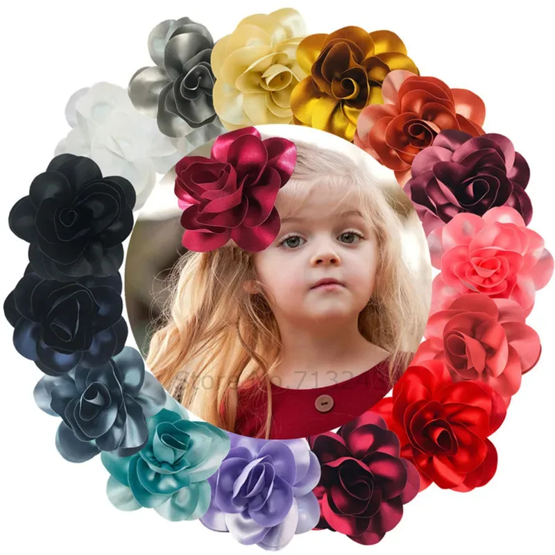 30PCS 100PCS 6Inch Large Satin Petals Flower With Clip Or Noclip For Girls Women Headwear Children Show Dance Hair Accessories
30PCS 100PCS 6Inch Large Satin Petals Flower With Clip Or Noclip For Girls Women Headwear Children Show Dance Hair Accessories