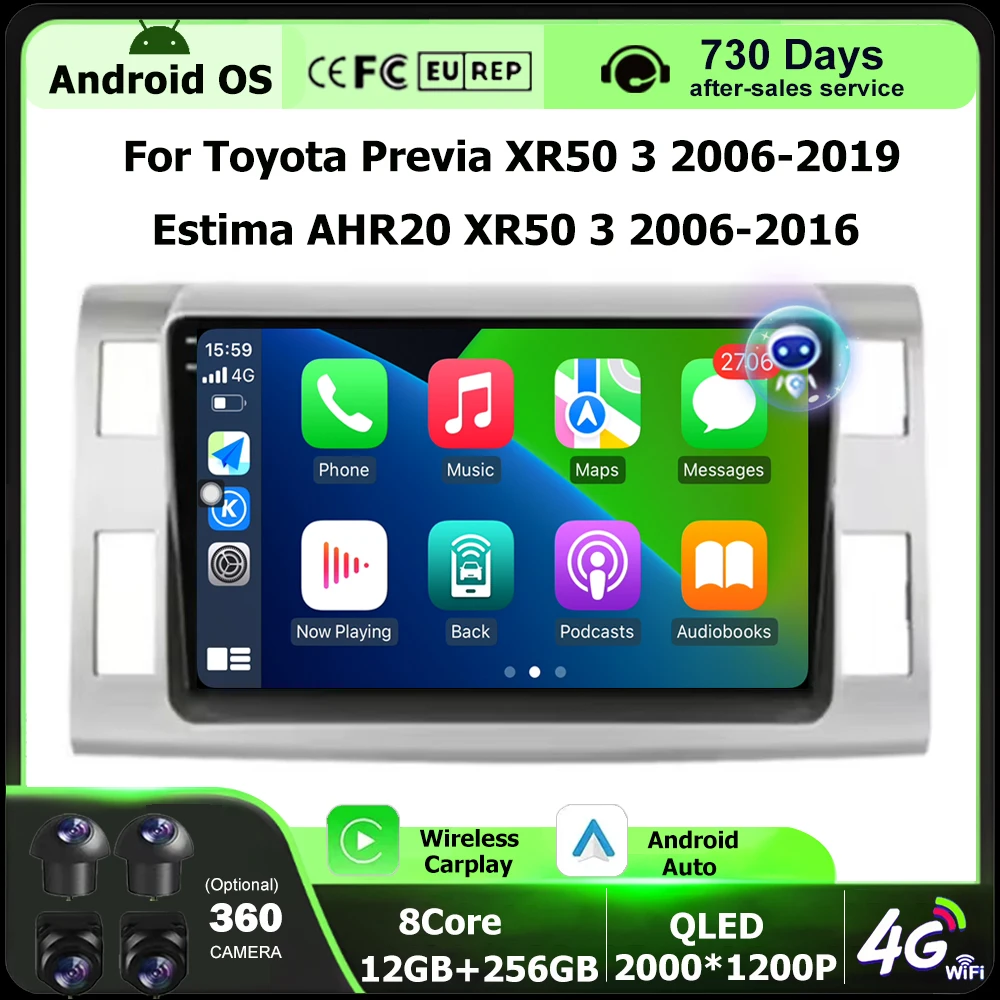 Car Radio Navigation GPS Multimedia Player For Toyota Previa XR50 3 2006-2019 Estima AHR20 XR50 3 2006-2016 Android Auto Carplay
Car Radio Navigation GPS Multimedia Player For Toyota Previa XR50 3 2006-2019 Estima AHR20 XR50 3 2006-2016 Android Auto Carplay