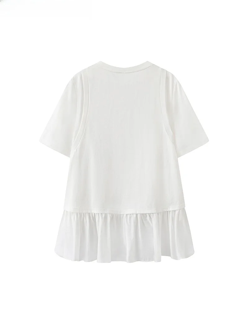 La Chapelle Summer New White Loose ort Sve Splice Lace T-irt Women's Casual Faion Breathable Sweat Absorbent T-irt
La Chapelle Summer New White Loose ort Sve Splice Lace T-irt Women's Casual Faion Breathable Sweat Absorbent T-irt