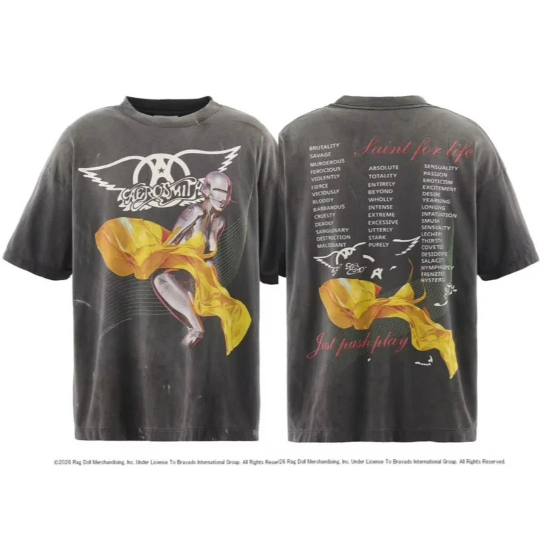Y2K SAINT SS26 Summer Trendy Fashion Anime Characters Letter Print Crew Neck Washed Short-Sleeve T-Shirt
Y2K SAINT SS26 Summer Trendy Fashion Anime Characters Letter Print Crew Neck Washed Short-Sleeve T-Shirt