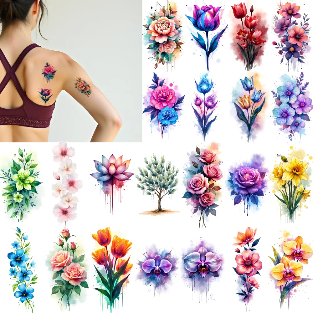 9pcs Temporary Tattoo Sunflower Temporary Tattoo Stickers Rose Hibiscus Waterproof Long-lasting Body Stickers Peony For
9pcs Temporary Tattoo Sunflower Temporary Tattoo Stickers Rose Hibiscus Waterproof Long-lasting Body Stickers Peony For