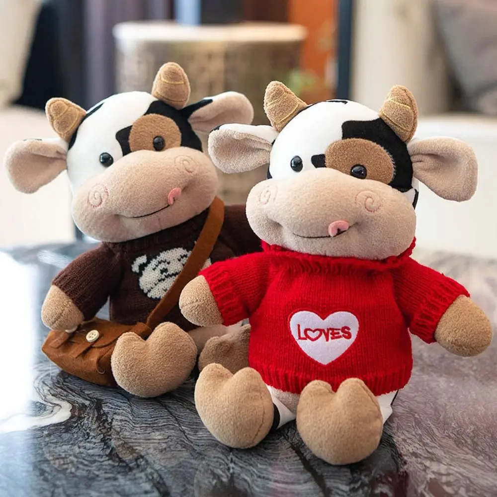 Animals Cute Design Cow Simulation Cattle Cartoon Style Soft Material Sweater Texture Stuffed Cow Girl Gift
Animals Cute Design Cow Simulation Cattle Cartoon Style Soft Material Sweater Texture Stuffed Cow Girl Gift