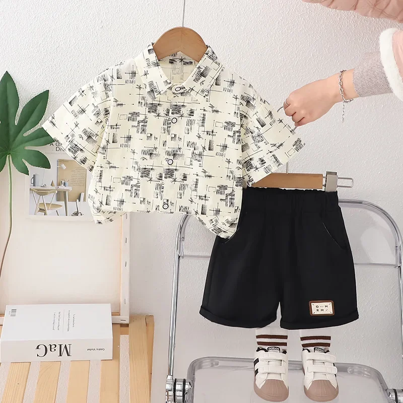 New Summer Baby Clothes Suit Children Casual Shirt Shorts 2Pcs/Sets Toddler Boys Clothing Infant Cotton Costume Kids Tracksuits
New Summer Baby Clothes Suit Children Casual Shirt Shorts 2Pcs/Sets Toddler Boys Clothing Infant Cotton Costume Kids Tracksuits