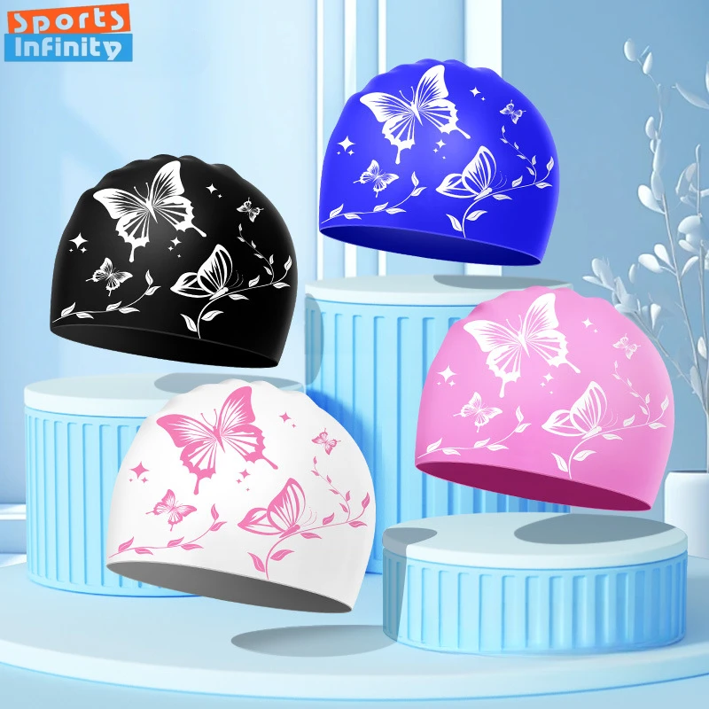 Waterproof Silicone Swim Caps for Women Ear Protection Sun Protection Swim Cap Printed Swimming Cap Swimming Accessories
Waterproof Silicone Swim Caps for Women Ear Protection Sun Protection Swim Cap Printed Swimming Cap Swimming Accessories