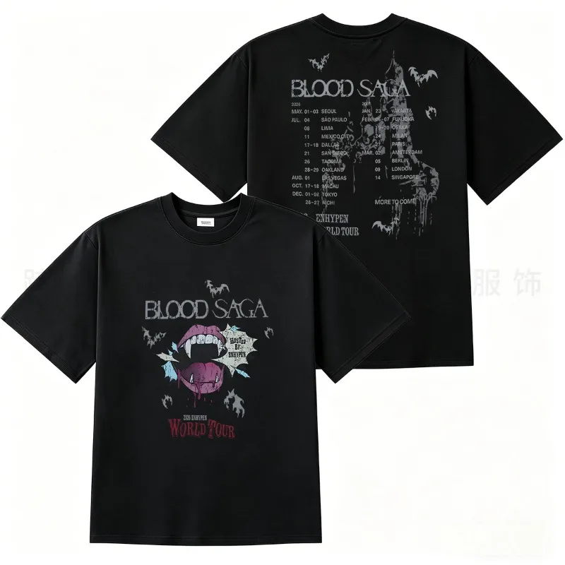 ENHYPEN Fashion Printed Cotton T-Shirt Relaxed Style Fan Support Apparel for Concerts & Daily Outfits Daily Necessities
ENHYPEN Fashion Printed Cotton T-Shirt Relaxed Style Fan Support Apparel for Concerts & Daily Outfits Daily Necessities
