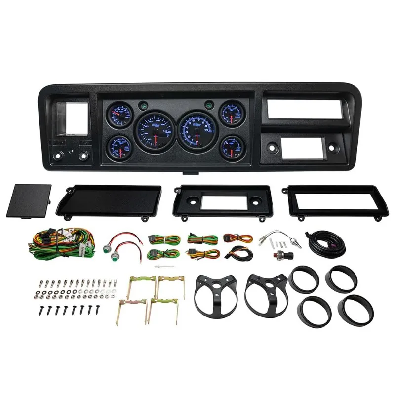 GlowShift 6-Gauge Cluster Package Fits F-100 F-150 F-Series 1973-1979 - Black 7 Color Speedometer, Tach, Oil Pressure, Wate
GlowShift 6-Gauge Cluster Package Fits F-100 F-150 F-Series 1973-1979 - Black 7 Color Speedometer, Tach, Oil Pressure, Wate