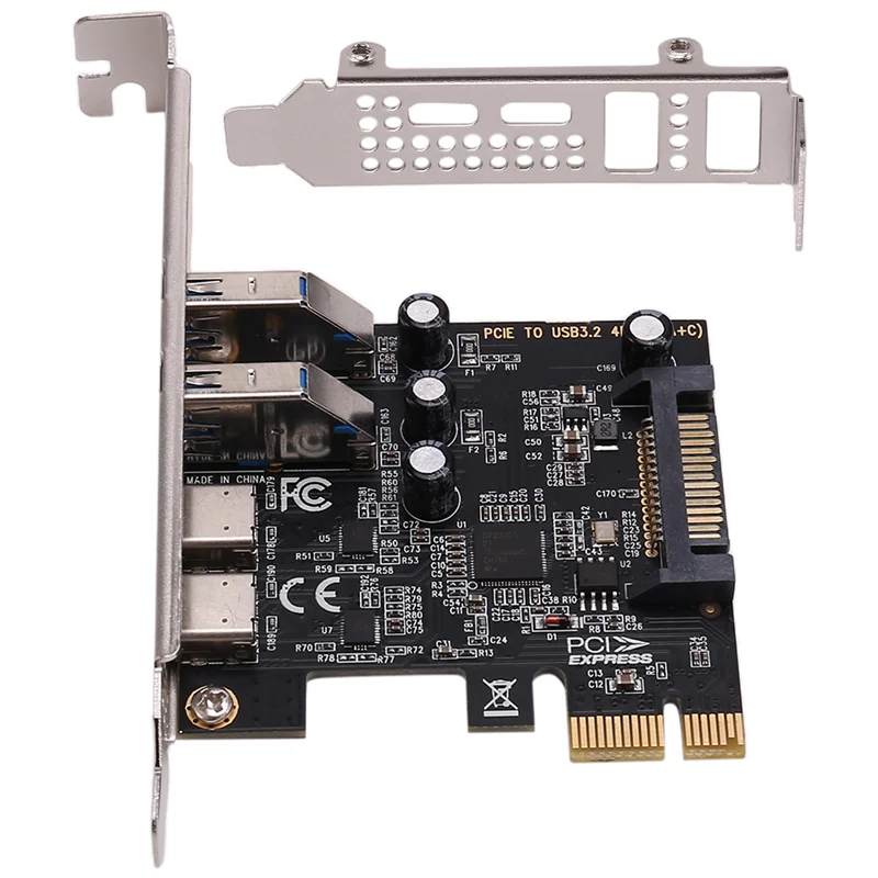 Карта расширения Exquisite-PCI Карта PCIE 4-портовая (тип C + A) Карта расширения USB 3.2 Высокоскоростной концентратор 5 Гбит/с без драйверов для настольных компьютеров
Карта расширения Exquisite-PCI Карта PCIE 4-портовая (тип C + A) Карта расширения USB 3.2 Высокоскоростной концентратор 5 Гбит/с без драйверов для настольных компьютеров