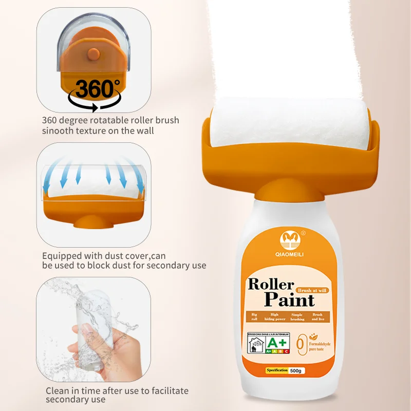 500g Wall Repair Rolling Paint Refinish Paint Roller Brush Wall Net-Odor Repair Repair Paint Wall Tool for Tile
500g Wall Repair Rolling Paint Refinish Paint Roller Brush Wall Net-Odor Repair Repair Paint Wall Tool for Tile