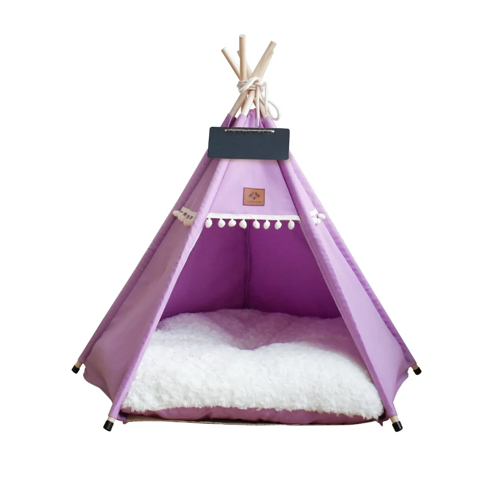 Kennel with Thick Cushion Cat Teepee Tent Washable Soft Mattress Dog Tent Bed Foldable Thick Cushion Pet Tent Kennel Indoor Use
Kennel with Thick Cushion Cat Teepee Tent Washable Soft Mattress Dog Tent Bed Foldable Thick Cushion Pet Tent Kennel Indoor Use
