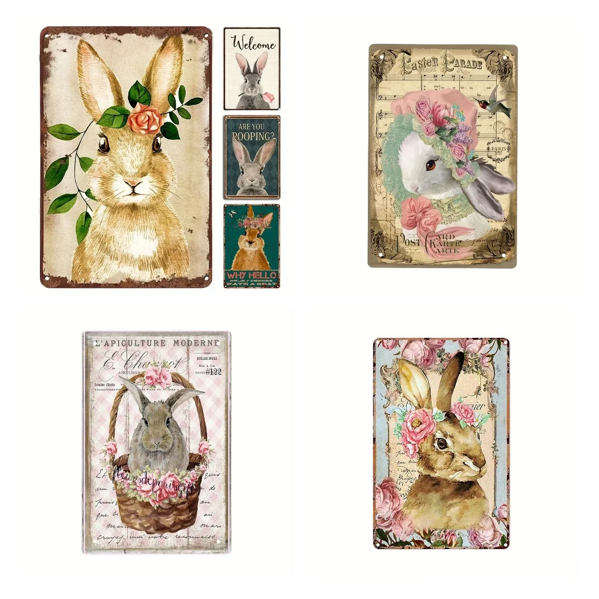 Retro Tin Sign Welcome Rabbit Spring Easter Bunny Tulip Holiday Valentines Day Metal Signs Wall Decor 12x8 Inch Rectangle
Retro Tin Sign Welcome Rabbit Spring Easter Bunny Tulip Holiday Valentines Day Metal Signs Wall Decor 12x8 Inch Rectangle