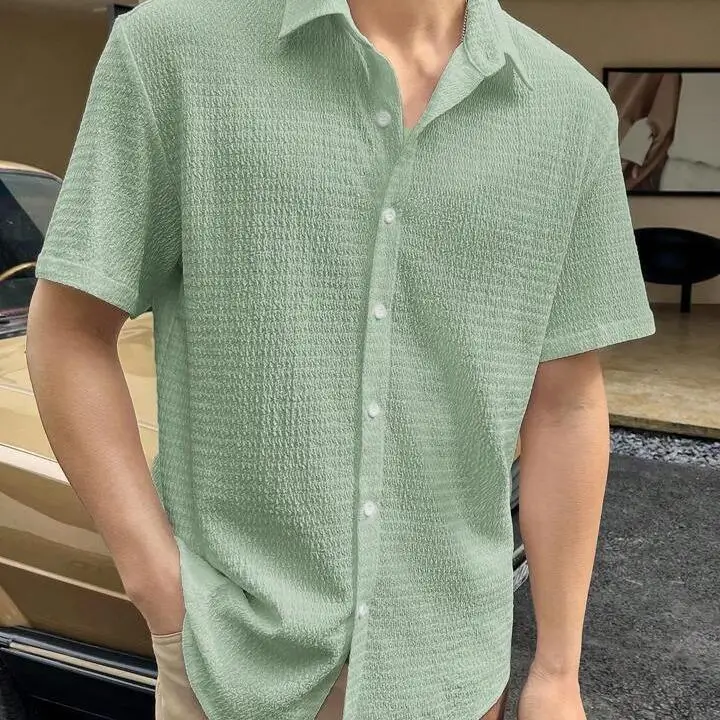Men's Short Sleeve Shirt for Outdoor Activities Resistant to Deformation Summer 2015 Pure Color Splicing Process Other Material
Men's Short Sleeve Shirt for Outdoor Activities Resistant to Deformation Summer 2015 Pure Color Splicing Process Other Material