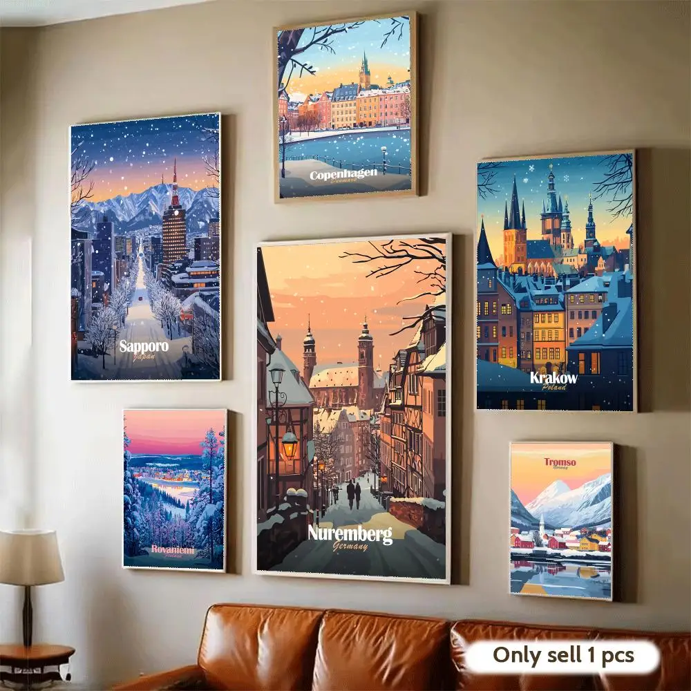 Winter Travel Painting Poster Waterproof Wall Art Sticker for Home Bar Decoration, Self-Adhesive Room Wall Decor Mural
Winter Travel Painting Poster Waterproof Wall Art Sticker for Home Bar Decoration, Self-Adhesive Room Wall Decor Mural