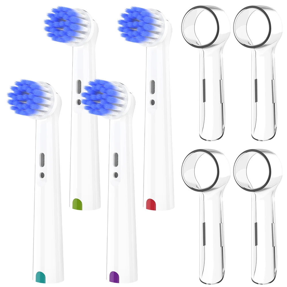 4 сменные мягкие насадки для электрической зубной щетки Oral B, 4 пылезащитных колпачка для насадок зубных щеток Pro 1000 100
4 сменные мягкие насадки для электрической зубной щетки Oral B, 4 пылезащитных колпачка для насадок зубных щеток Pro 1000 100