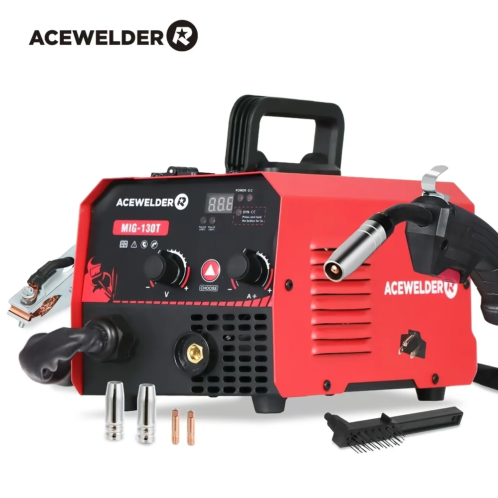 ACEWELDER 130A Gasless MlG Welder 110v Mini Portable Flux Core Welding Machine For Beginners Home Diy Hobby Work
ACEWELDER 130A Gasless MlG Welder 110v Mini Portable Flux Core Welding Machine For Beginners Home Diy Hobby Work