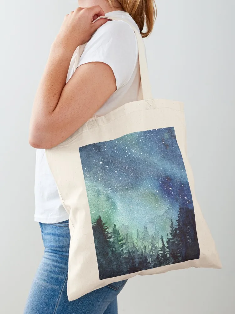 Watercolor Galaxy Nebula Aurora Northern Lights Painting Tote Bag cloth bag woman Canvas canvas bags Reusable bags
Watercolor Galaxy Nebula Aurora Northern Lights Painting Tote Bag cloth bag woman Canvas canvas bags Reusable bags
