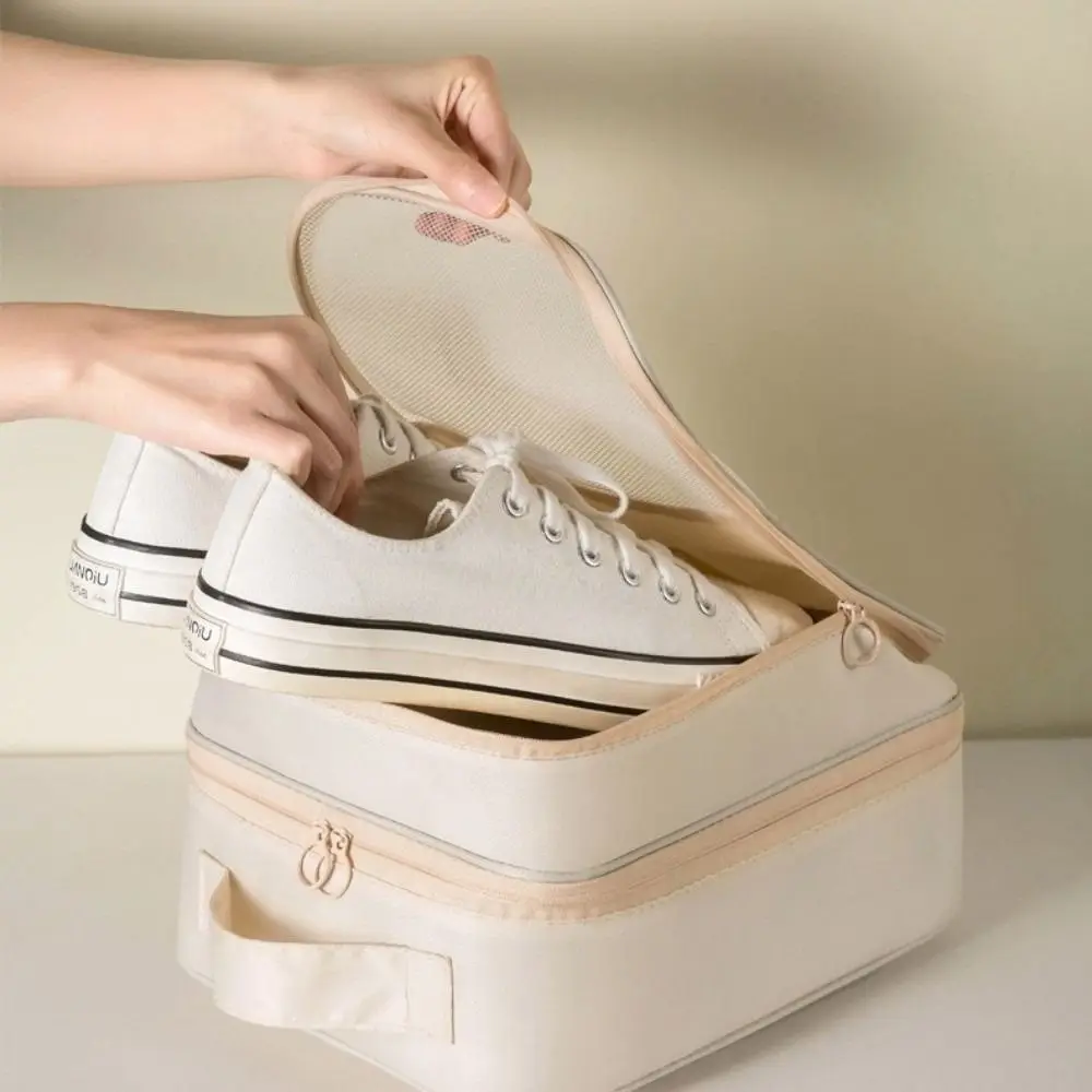 Double Layer Shoes Storage Bag Hanging with Pocket Travel Shoe Bag Space-saving Large Capacity Shoes Packaging Pouch Underwear
Double Layer Shoes Storage Bag Hanging with Pocket Travel Shoe Bag Space-saving Large Capacity Shoes Packaging Pouch Underwear