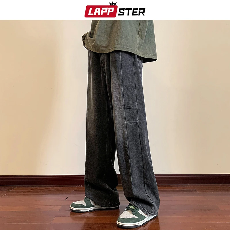 LAPPSTER Y2k Streetwear Jeans Pants 2023 Mens Black Hip Hop Baggy Stacked Jeans Male Korean Wide Leg Straight Denim Pants Ins
LAPPSTER Y2k Streetwear Jeans Pants 2023 Mens Black Hip Hop Baggy Stacked Jeans Male Korean Wide Leg Straight Denim Pants Ins