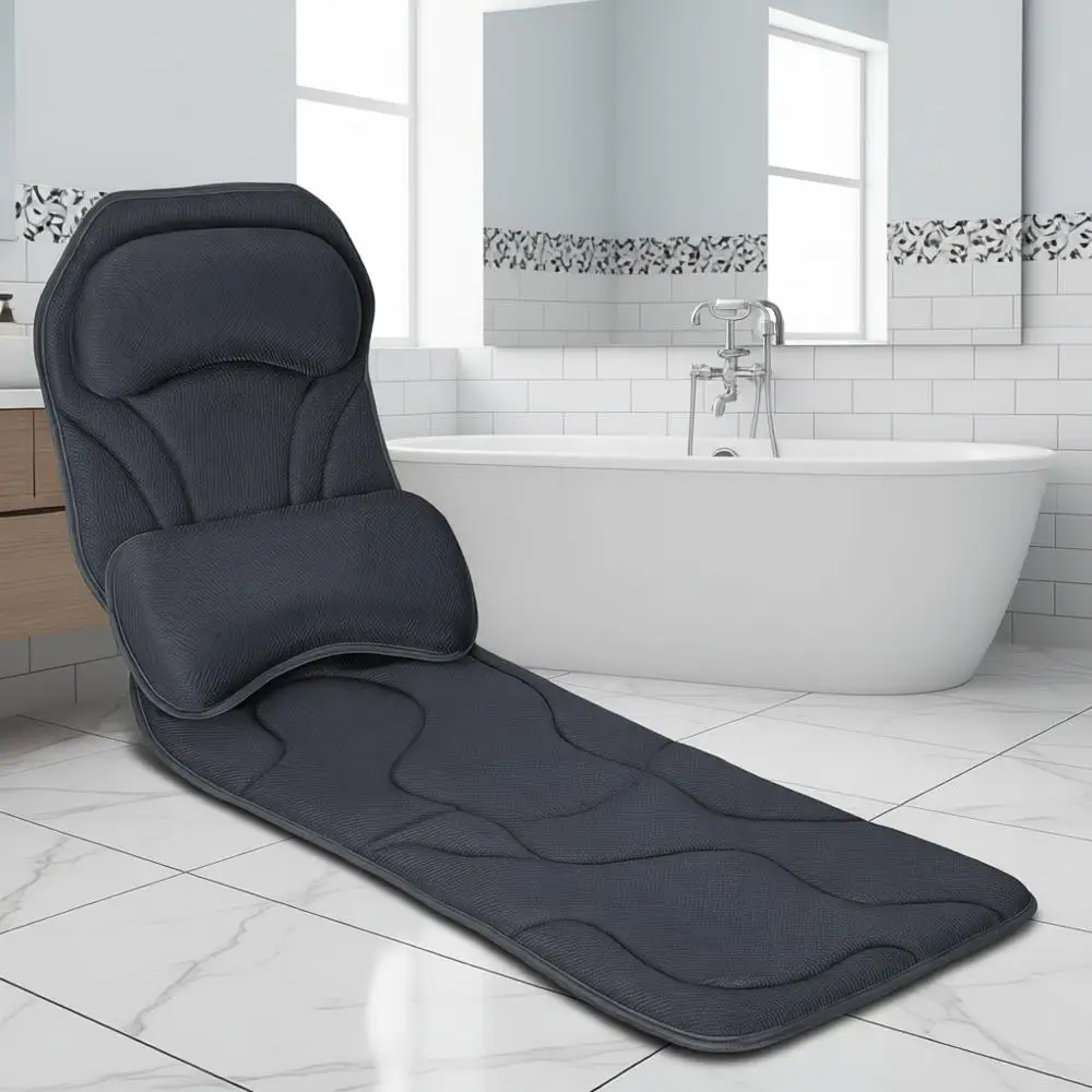 Очень длинная и толстая подушка для ванны с поддержкой спины и поясницы, 168 нескользящих накладок, мягкая 5D сетка, подходит для всех ванн - серая
Очень длинная и толстая подушка для ванны с поддержкой спины и поясницы, 168 нескользящих накладок, мягкая 5D сетка, подходит для всех ванн - серая