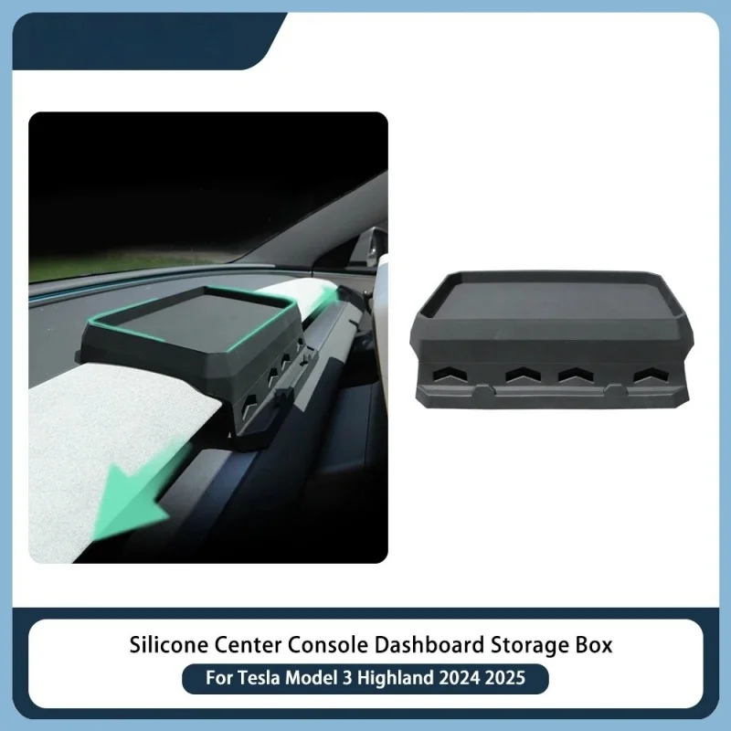 For Tesla Model 3 Highland 2024 2025 Dashboard Storage Box Silicone Center Console Glasses Organzier Tray Interior Accessories
For Tesla Model 3 Highland 2024 2025 Dashboard Storage Box Silicone Center Console Glasses Organzier Tray Interior Accessories