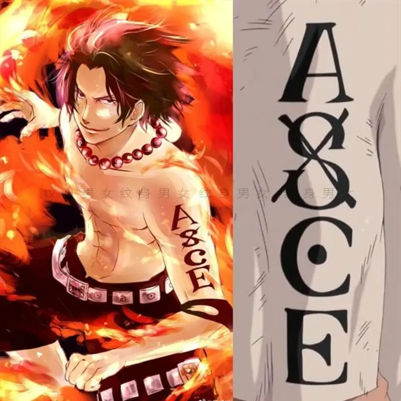One Piece Fire Fist Ace Temporary Tattoo Stickers Waterproof and Long-lasting Letter Tattoos for Hand Finger and Arm Decoration
One Piece Fire Fist Ace Temporary Tattoo Stickers Waterproof and Long-lasting Letter Tattoos for Hand Finger and Arm Decoration