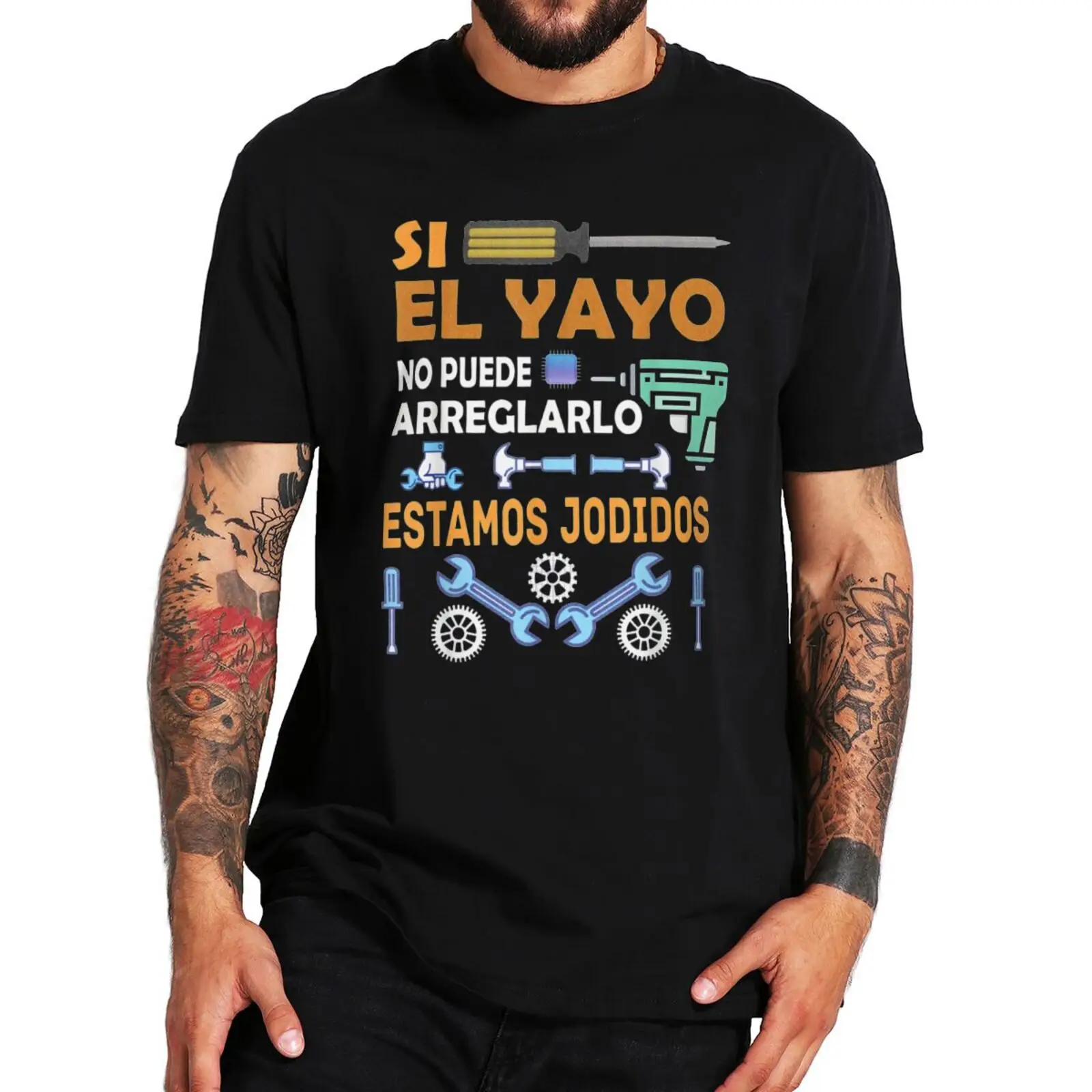 If Grandpa Can't Fix It We're Screwed T-Shirt Father's Day Essential Men's Tee Tops 100% Cotton Oversize Men's Basic CamisetaF
If Grandpa Can't Fix It We're Screwed T-Shirt Father's Day Essential Men's Tee Tops 100% Cotton Oversize Men's Basic CamisetaF