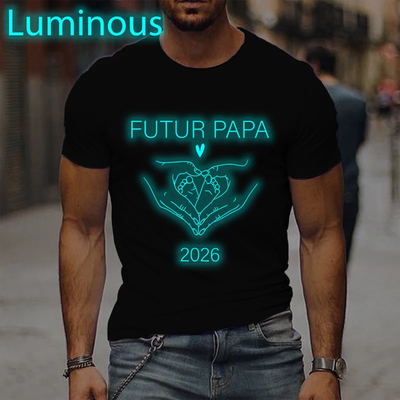 Futur Papa 2026 Print T Shirt Men Luminous Style Retro Homme Camiseta Fun Father's Day Gifts Streetwear Fashion Dad T-shirts
Futur Papa 2026 Print T Shirt Men Luminous Style Retro Homme Camiseta Fun Father's Day Gifts Streetwear Fashion Dad T-shirts