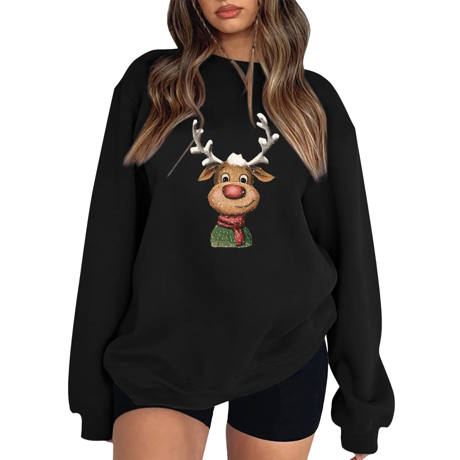 Long Sleeve Running Zip Ladies' Loose Fitting Christmas Printed Sweatshirt Hoodie With Shoulder Kindness Sweatshirts for Women
Long Sleeve Running Zip Ladies' Loose Fitting Christmas Printed Sweatshirt Hoodie With Shoulder Kindness Sweatshirts for Women