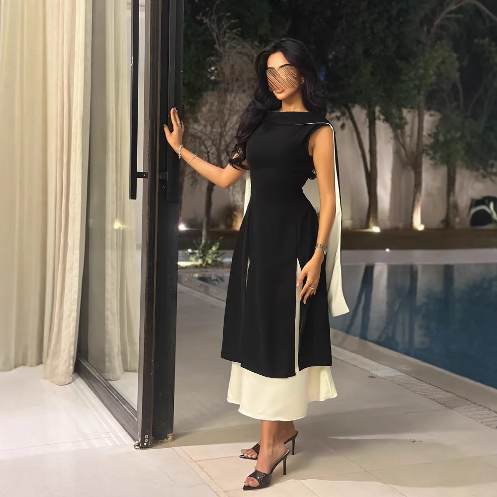 Women's New Color Block Round Neck Cape Sleeve Tight Slimming Midi Slit Elegant Graceful Daily Wear Date Versatile Casual Dress
Women's New Color Block Round Neck Cape Sleeve Tight Slimming Midi Slit Elegant Graceful Daily Wear Date Versatile Casual Dress