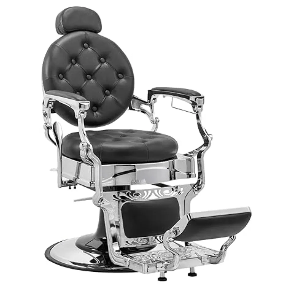 Vintage Barber Chair All Purpose Heavy Duty, Hydraulic Recline Salon Beauty Styling Chair Retro Black, 360 Degree Swivel
Vintage Barber Chair All Purpose Heavy Duty, Hydraulic Recline Salon Beauty Styling Chair Retro Black, 360 Degree Swivel